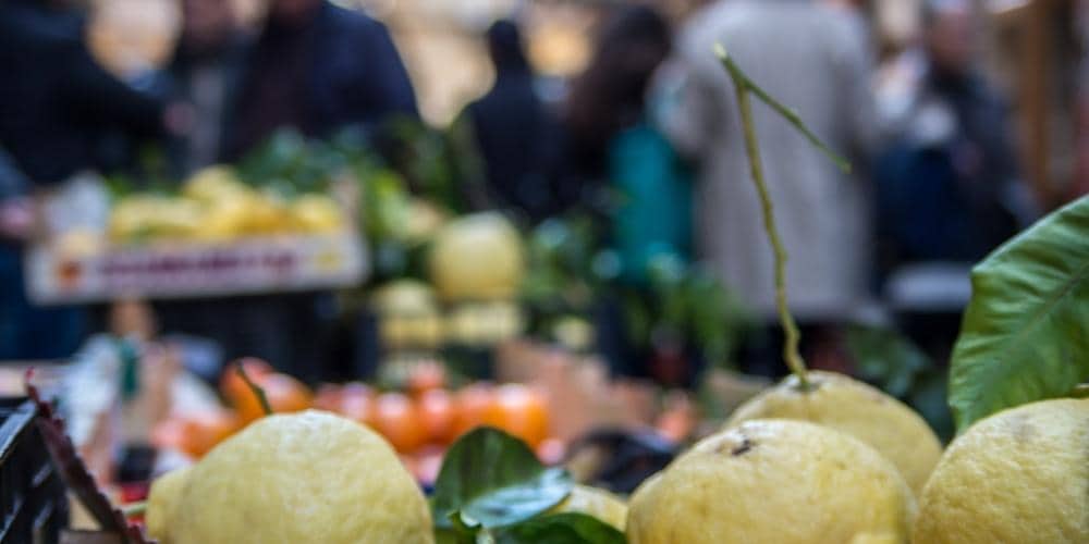Typical products of the Sorrento peninsula